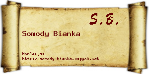 Somody Bianka névjegykártya