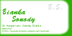 bianka somody business card